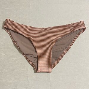 PILYQ Women's APL Basic Ruched Full Bikini Top w Gold Metallic Glitters Size S